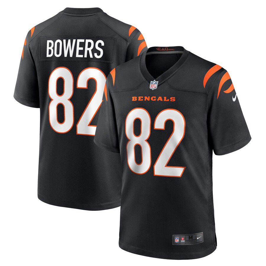 Men Cincinnati Bengals #82 Nick Bowers Nike Black Game Player NFL Jersey